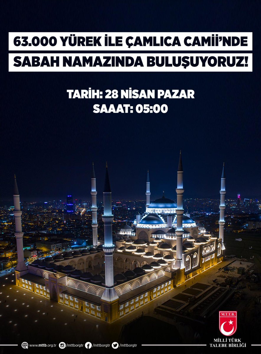 Çamlıca Camii'nde Sabah Namazında Buluşuyoruz!