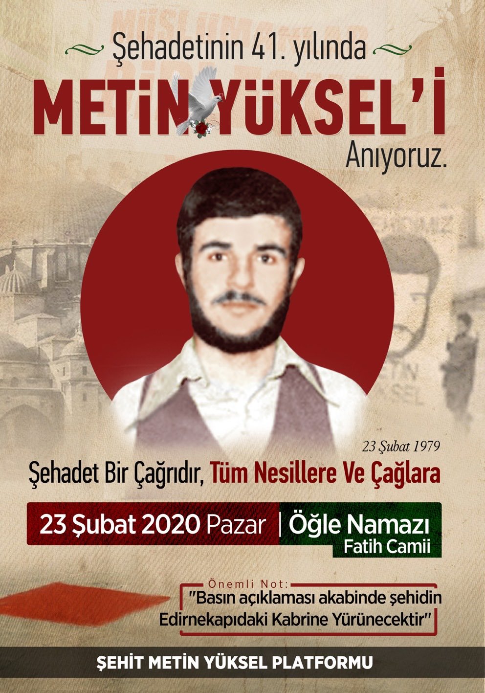 Şehid Metin Yüksel'i Anıyoruz!