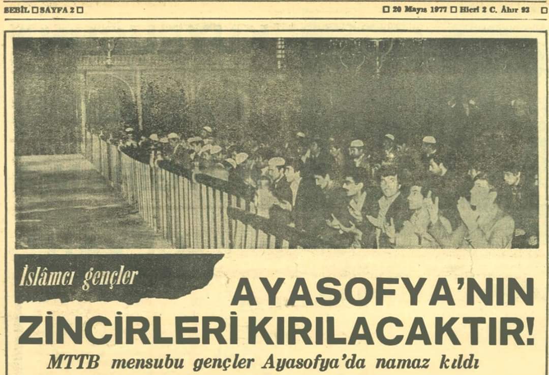 Ayasofya’nın Zincirleri Kırılacaktır!