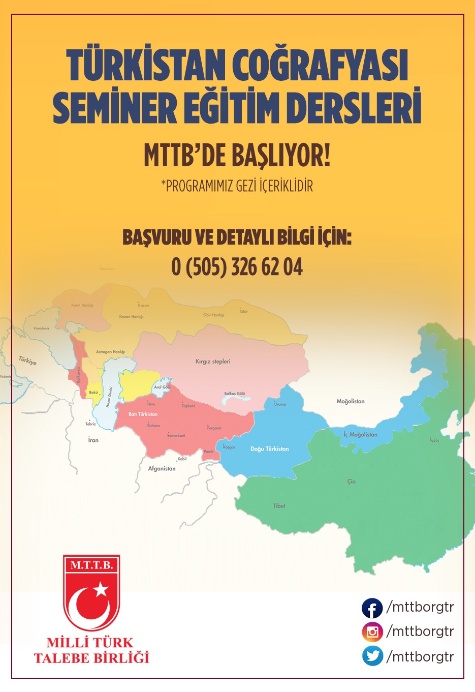 Türkistan Coğrafyası Seminer Eğitim Dersleri